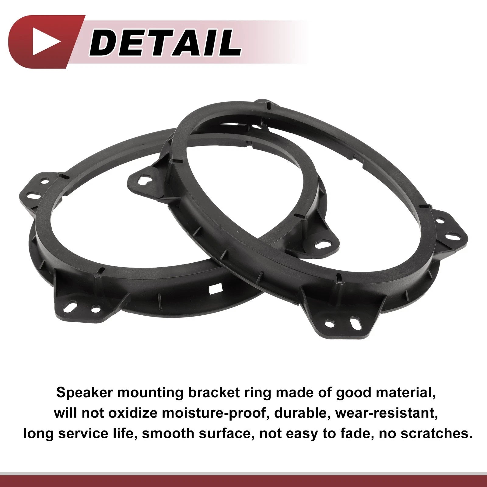 2X Speaker Spacer Ring Adaptor for Toyota Tacoma (2005–2015) 6.5"