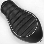 Solo Driver Cross Stripe Leather Seat for Harley XL883N XL883L XL883X (2005–2013)