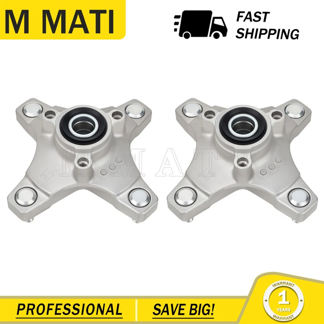 Set of 2 Front Wheel Hubs for Honda Sportrax 250 TRX250EX 2001–2008