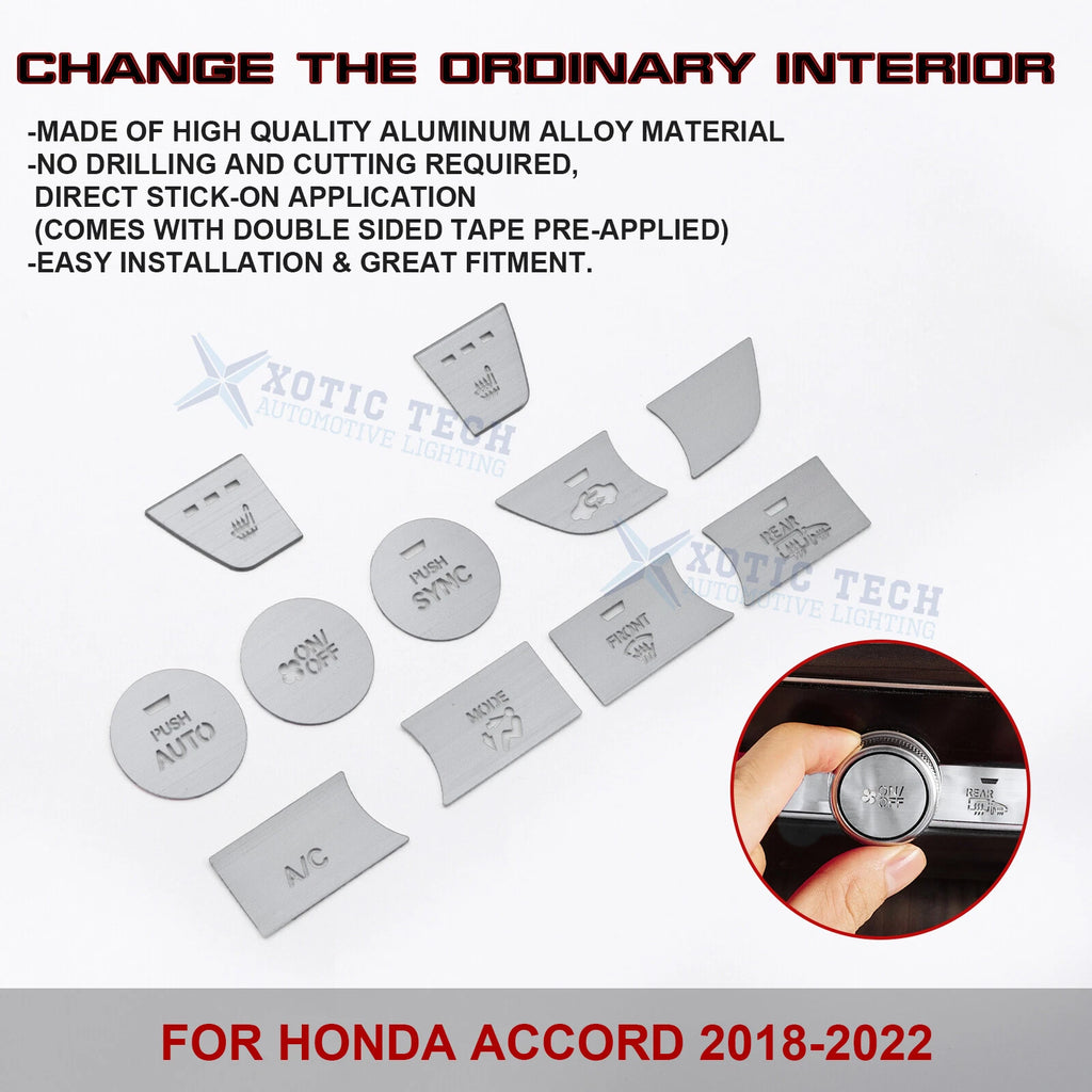 Center Console Dashboard Switch Cover for Honda Accord (2018-2022)