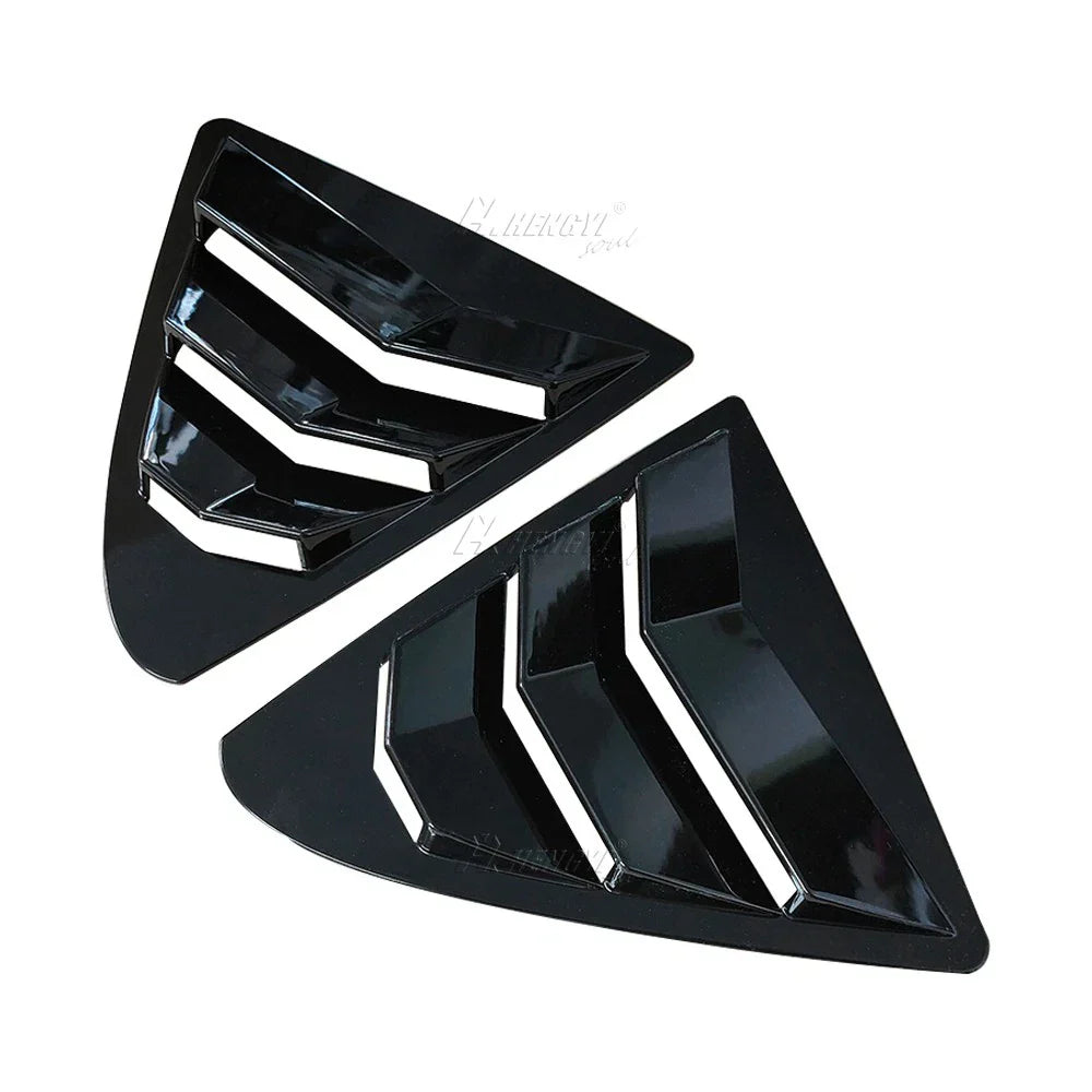 Gloss Black Rear Louver Vent Shade Shutter Cover for Lexus IS300 (2013–20)
