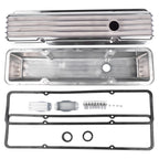 Finned Aluminum Tall Valve Covers for Chevrolet Small Block (283–400)
