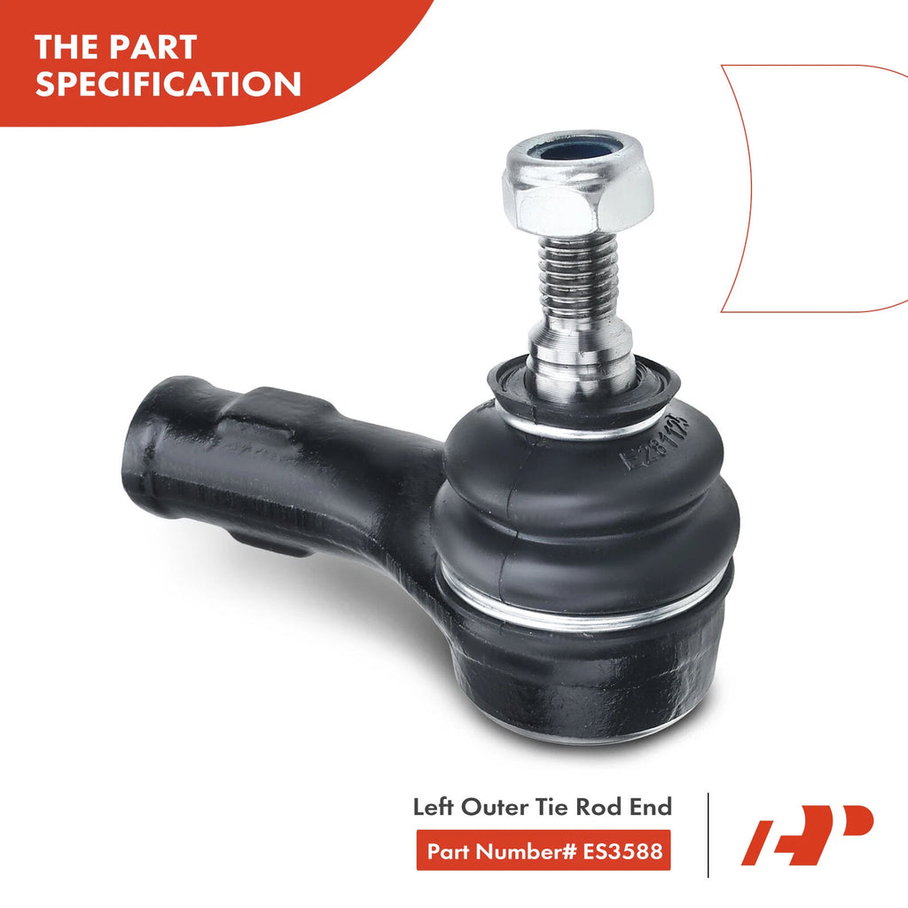 6X Front Lower Ball Joint & Tie Rod End for Ford Focus SVT (2002–2004)