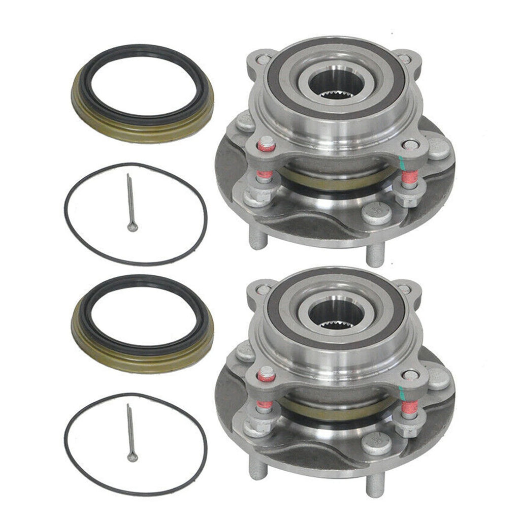 2X Front Wheel Hub Bearing Assembly 950002 for Toyota Sequoia Tundra (2008–2018) 4WD