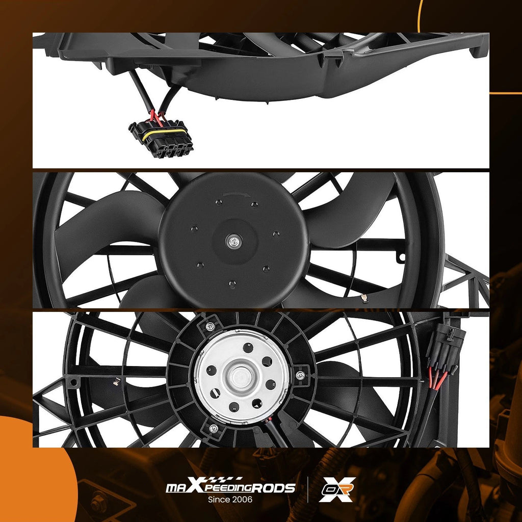 Radiator Cooling Fan Assembly for Chevrolet Corvette (2005–2013) and Cadillac XLR (2004–2009)