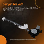 Power Window Regulator for Honda Civic Insight (2019–2021) Rear Right w/ Motor