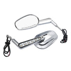 Rear View Mirrors with LED Turn Signals for Harley V-ROD VRSCF (2009–2017)