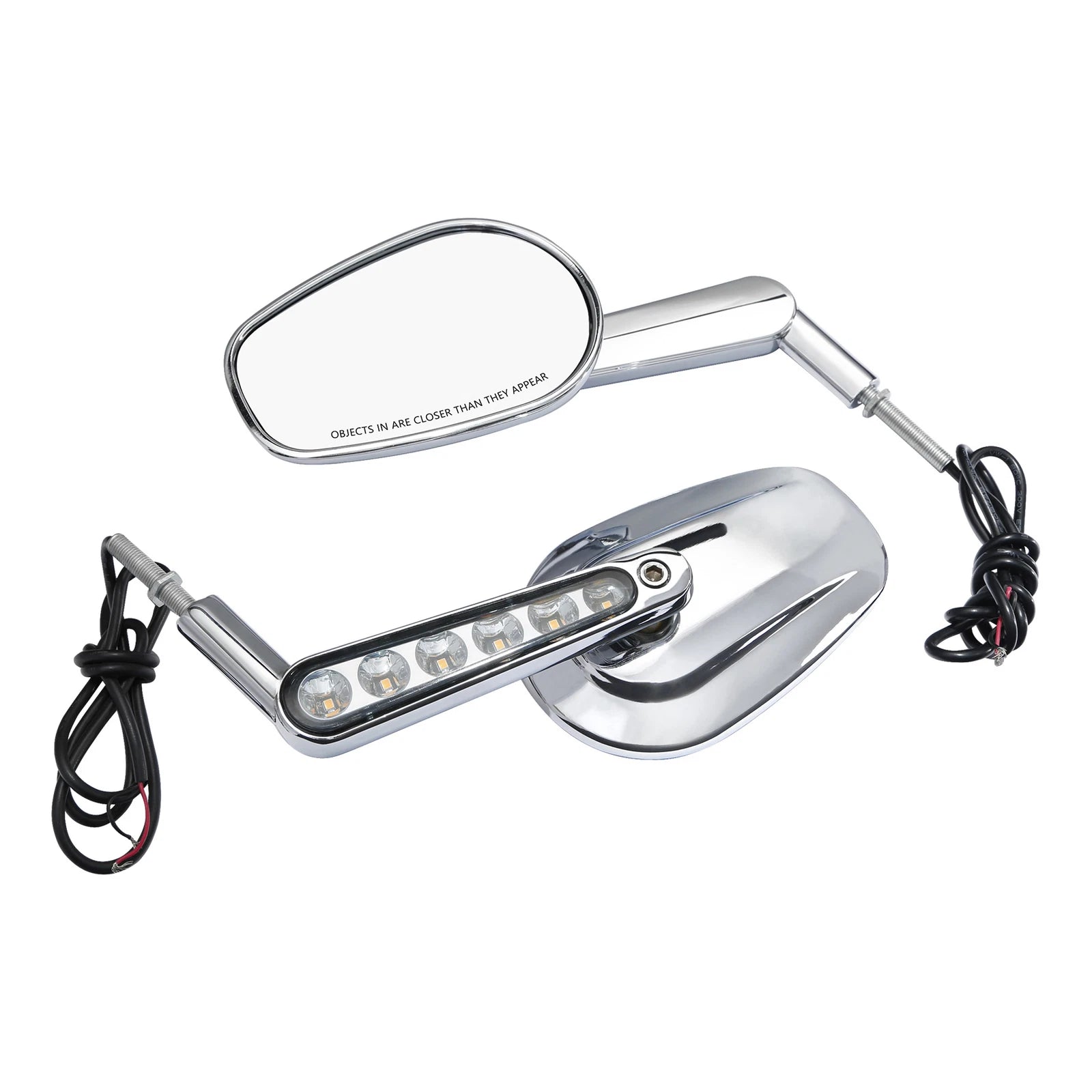 Rear View Mirrors with LED Turn Signals for Harley V-ROD VRSCF (2009–2017)