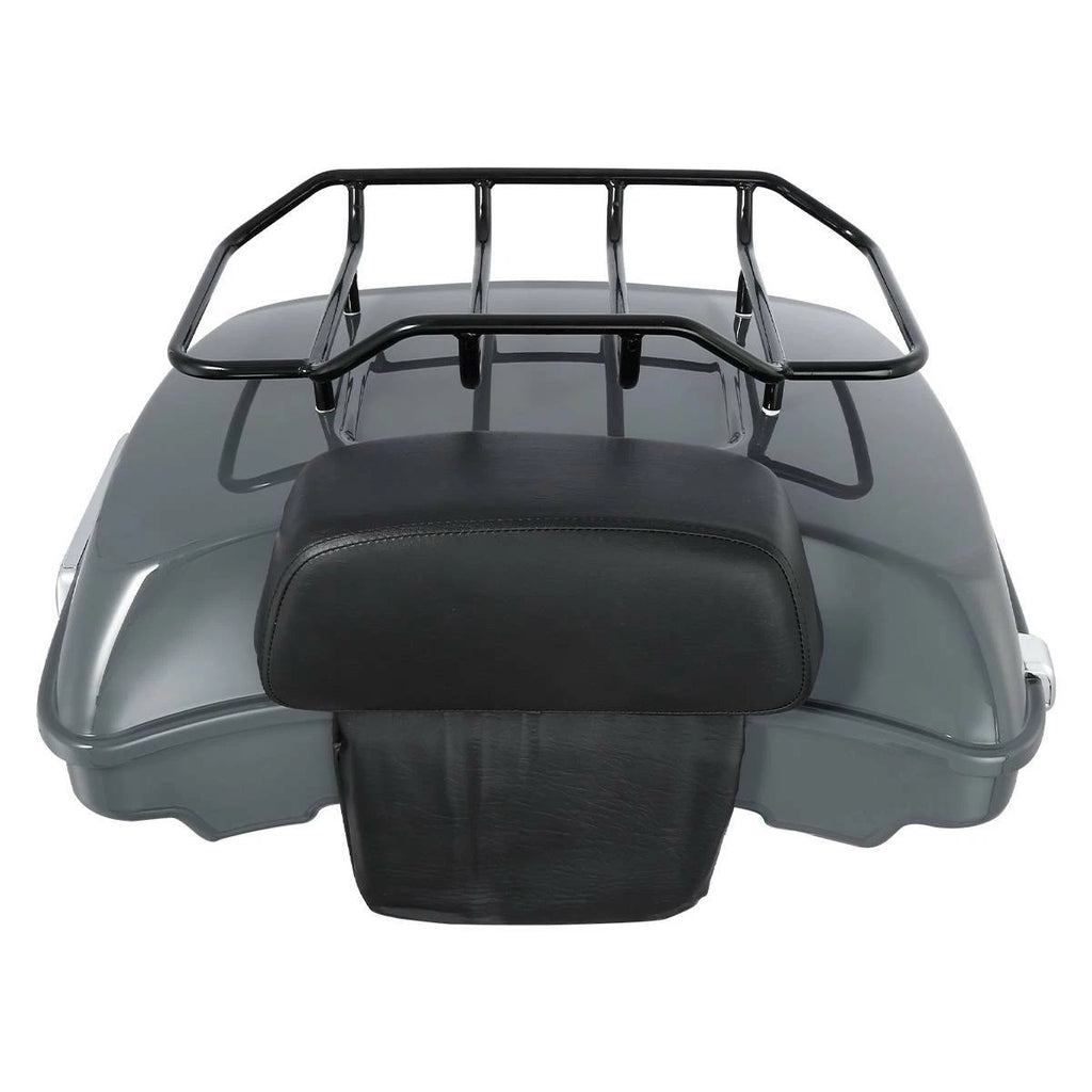 Razor Trunk Top Rack Backrest Pad for Harley Touring (2014–2025) Gunship Gray