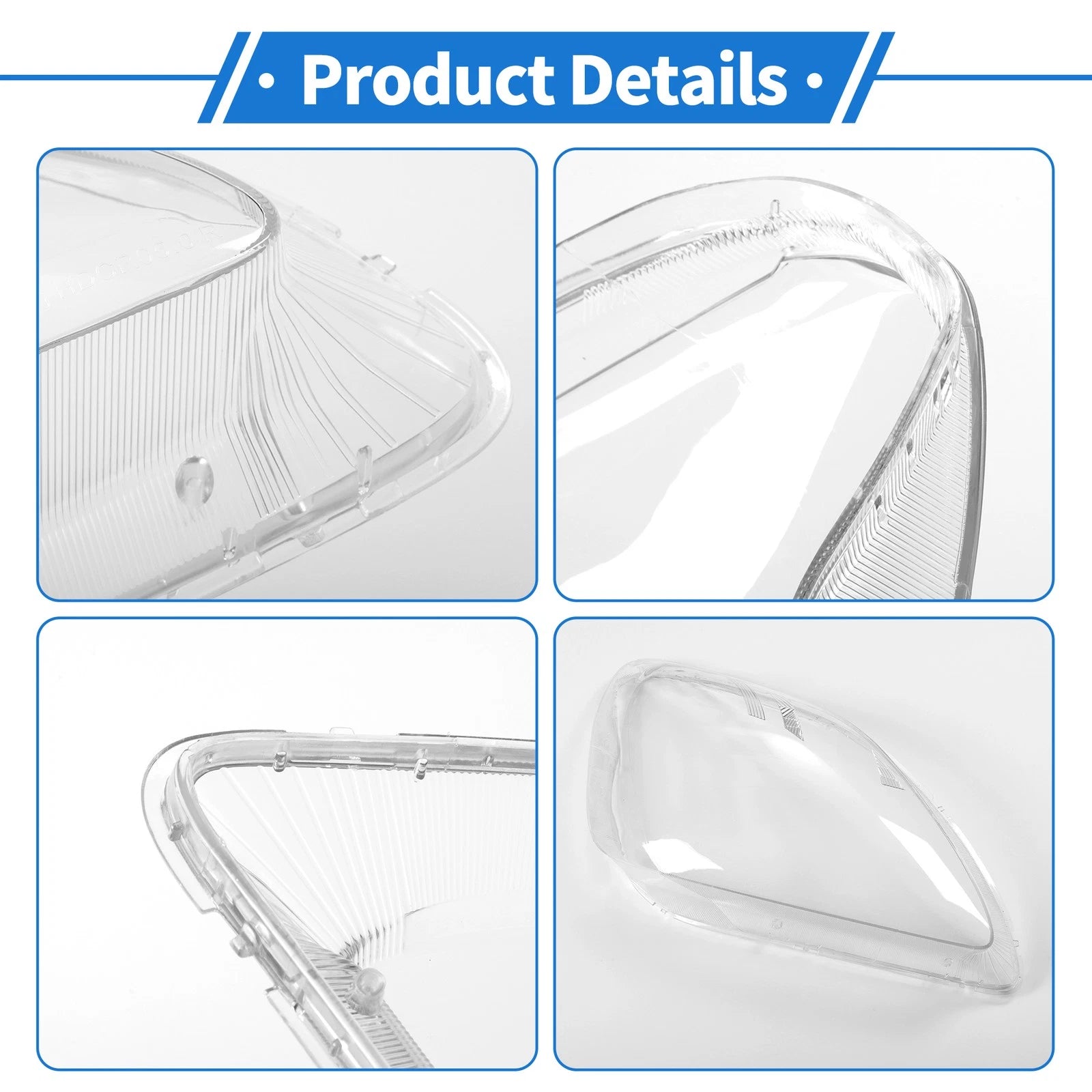 1 Pcs Headlight Lens Cover for Honda CR-V (2005–2006) PC Clear