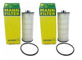 Set of 2 Engine Oil Filters HU 6008/1 for Aston Martin Mercedes-Benz