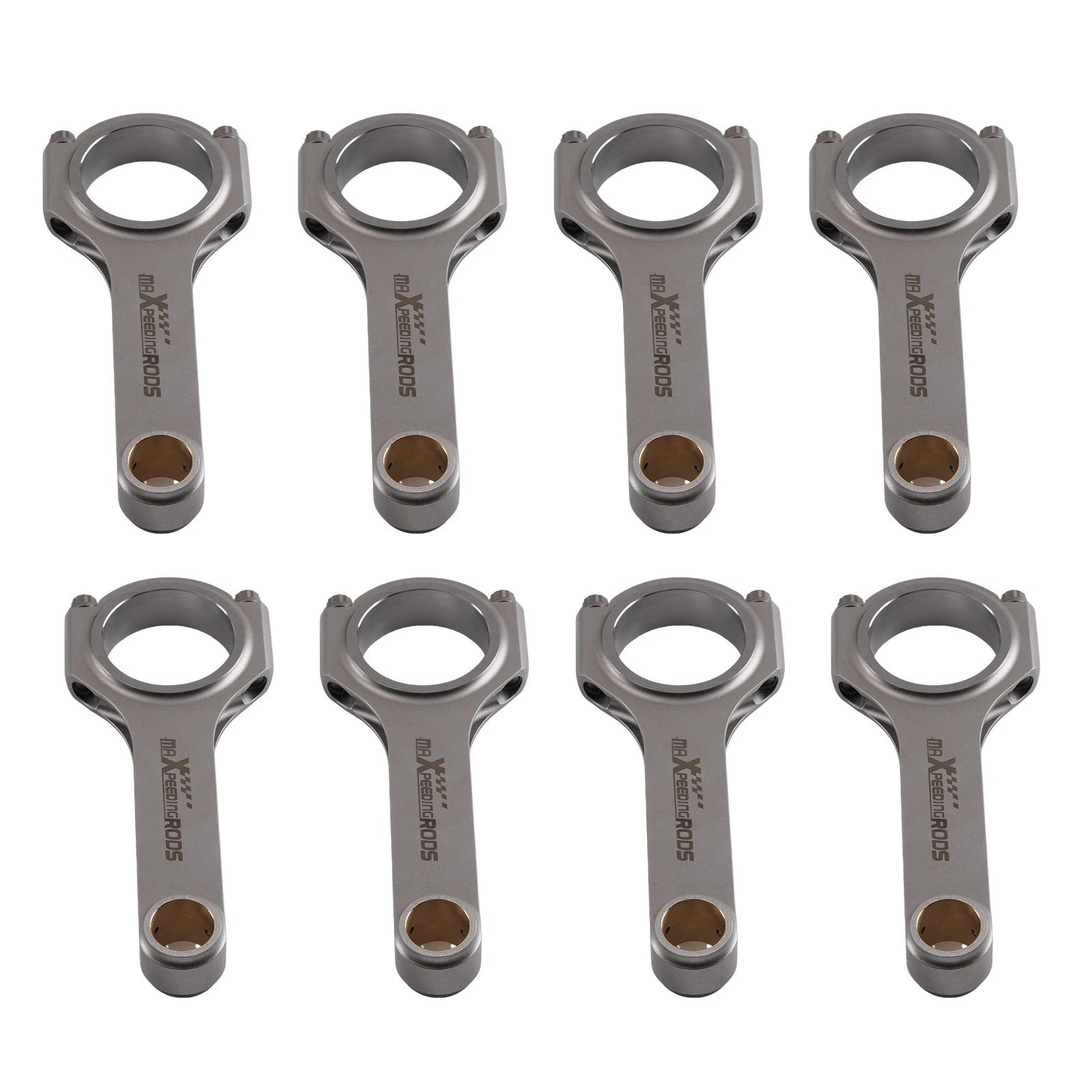 Set of 8 H-Beam Forged Connecting Rods for GM BBC 396/454/502 ARP 8740