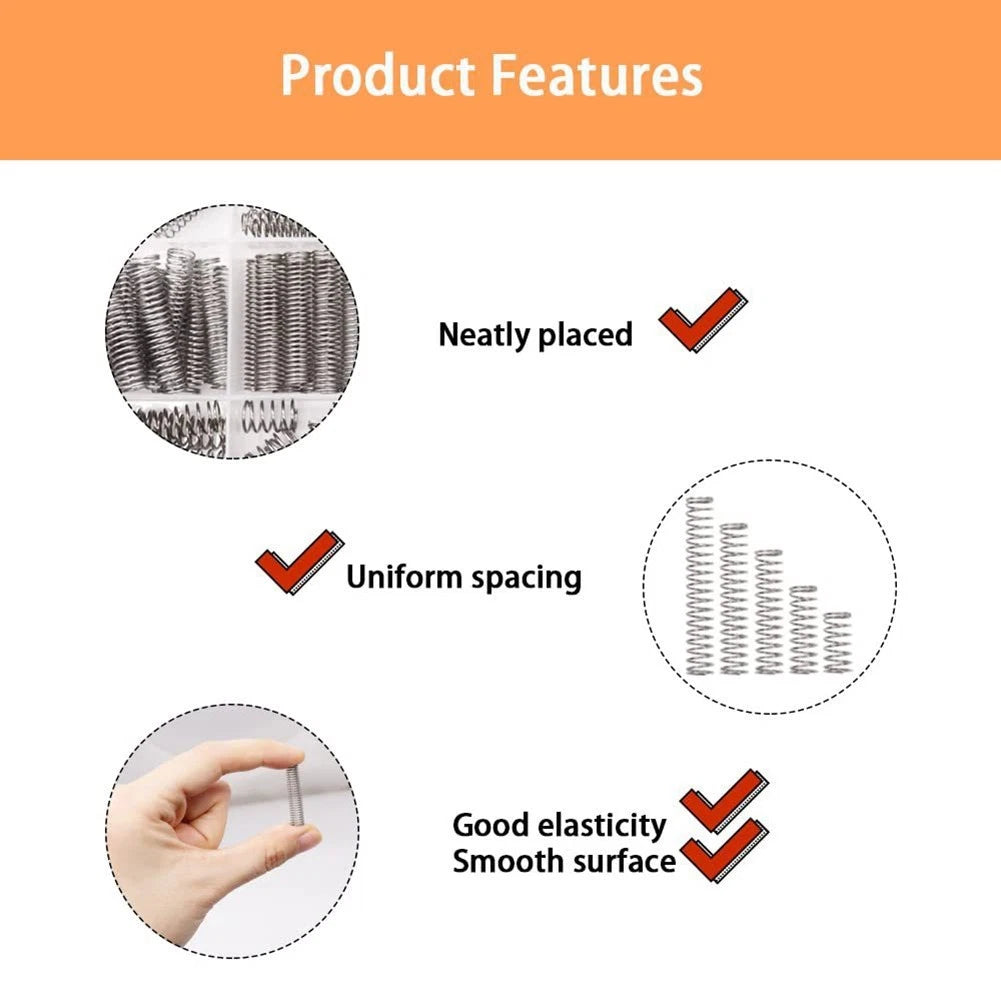 Compression Spring Assortment for Various Makes and Models (300 Pieces)
