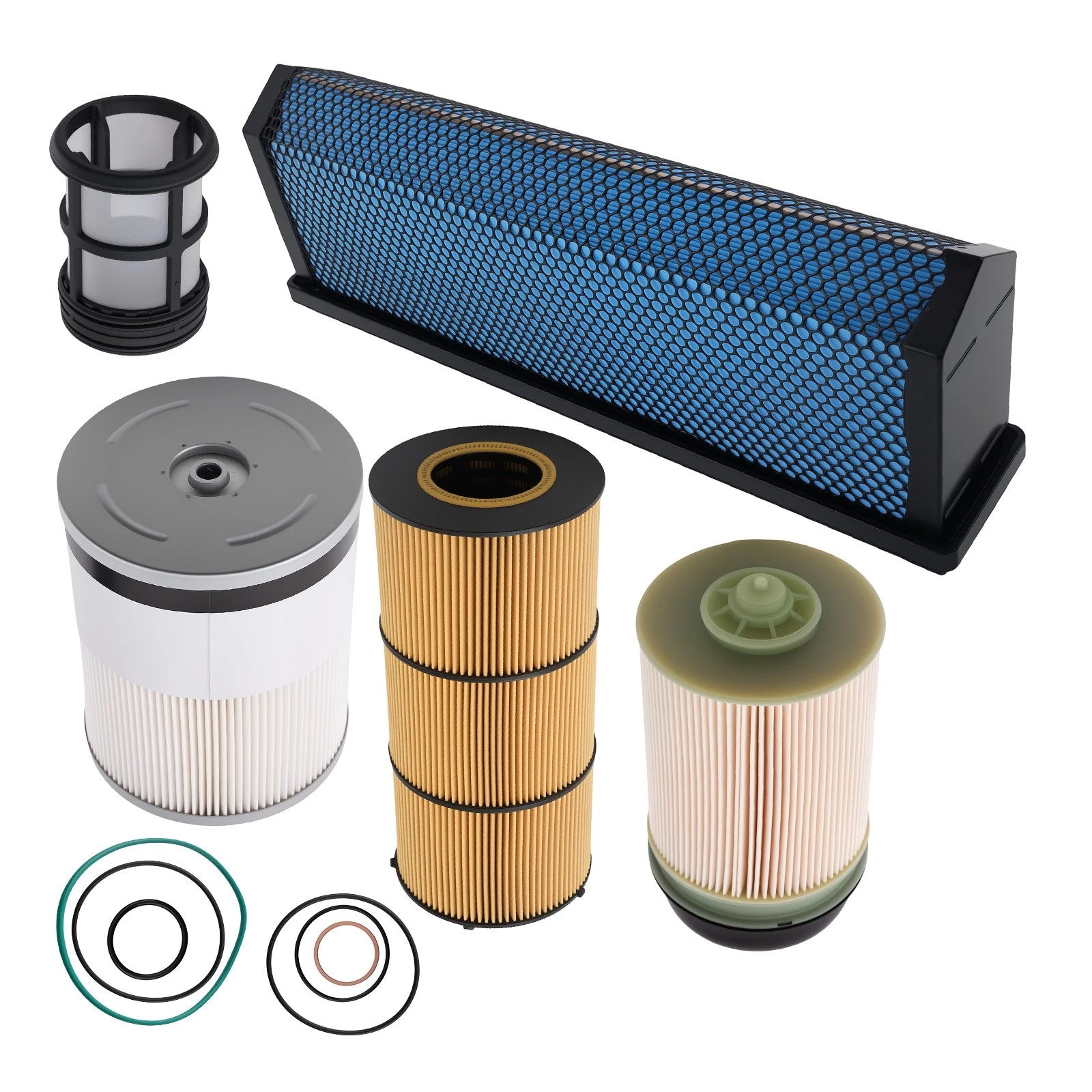 4 PC Filter Bundle for Freightliner Cascadia (2010–2023) AF27879 P551005