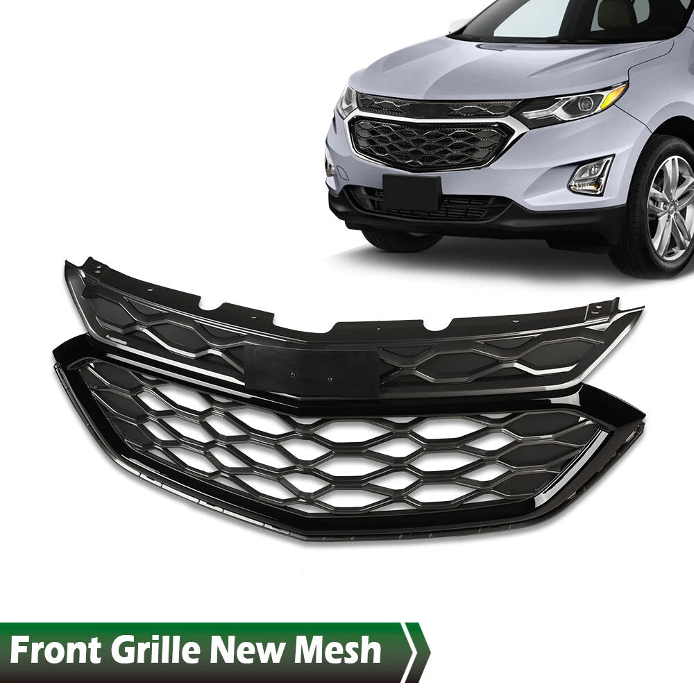 Front Bumper Upper Grille for Chevrolet Equinox (2018–2021) Black