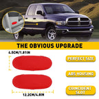 Set of 2 Front Door Panel Reflector Light Covers for Dodge Ram 1500 2500 3500