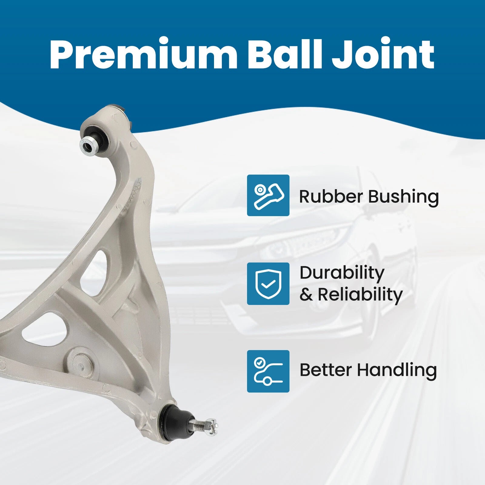 Front Lower Control Arms Ball Joint Kit for Ford F-150 Mark LT (2004-2008)