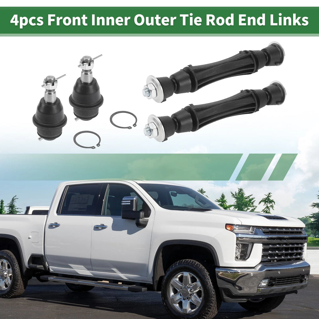 Set of 4 Front Suspension Kit Sway Bar Link Lower Ball Joint for Chevrolet Tahoe  656320972352