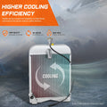 Cooling Radiator for Ford Tractor 2N 8N 9N (1939–1952) 3-Row Aluminum Core