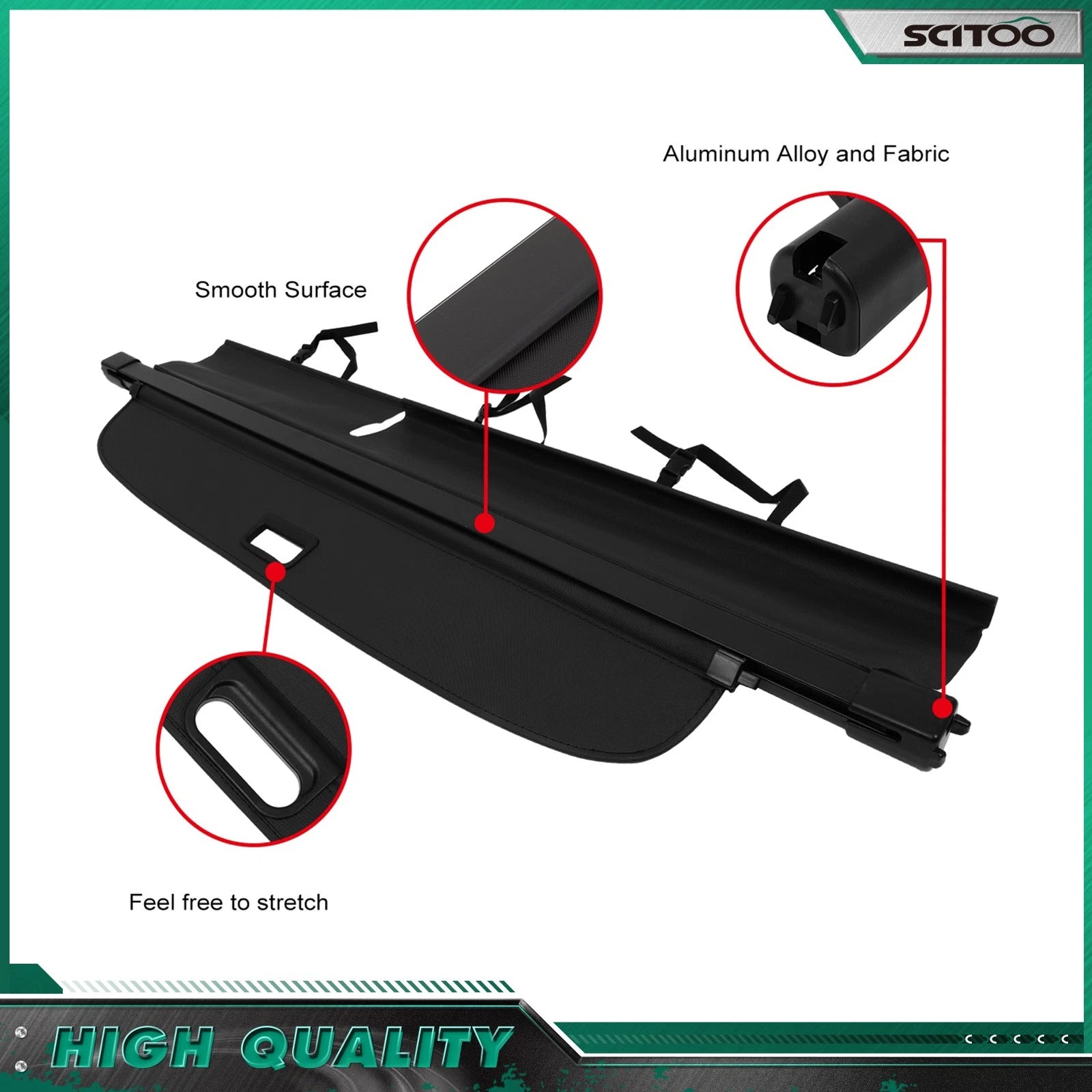 Tonneau Privacy Shield Cargo Cover for Audi Q7 (2007–2015)