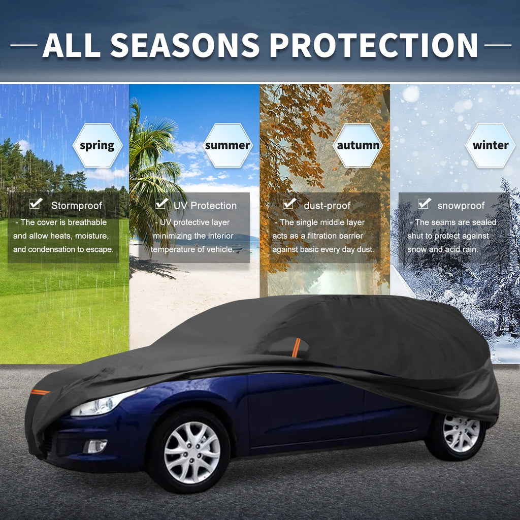 Waterproof Car Cover for Hyundai i30 (2011–2021) PEVA Spunlace with Zipper