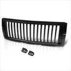 Vertical Slat Gloss Black Front Bumper Hood Grill for Chevy Silverado 1500 (2014–2015)