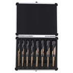 8PC Wood Drilling Bit Kit HSS 9/16-1" Split Point with Case