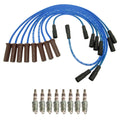 NGK Wire Set & 8 Iridium IX Spark Plugs for Chevrolet P30 GMC P3500 (1975–1999)