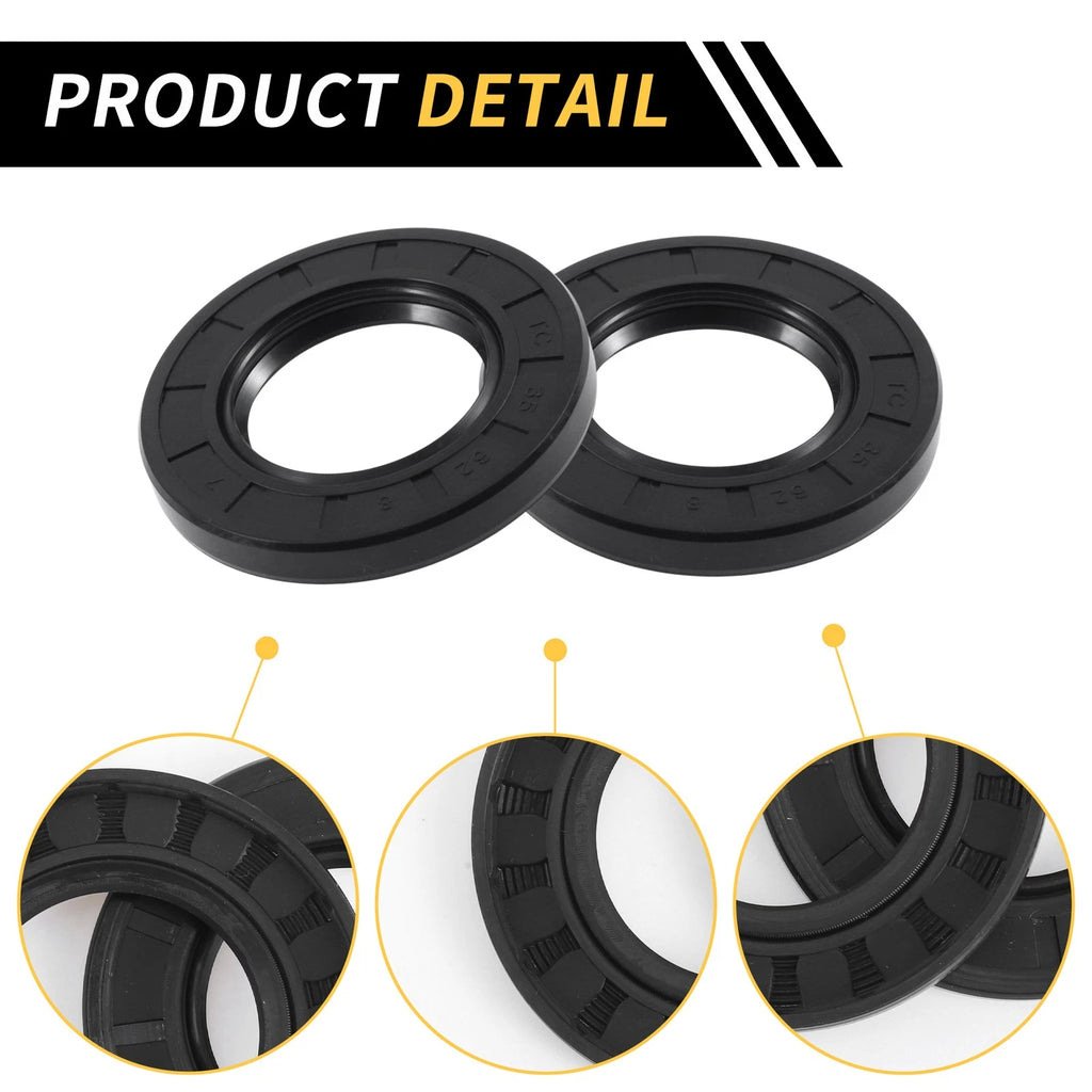 Set of 5 Oil Seal Rotary Shaft Seal NBR Rubber 35x62x8mm