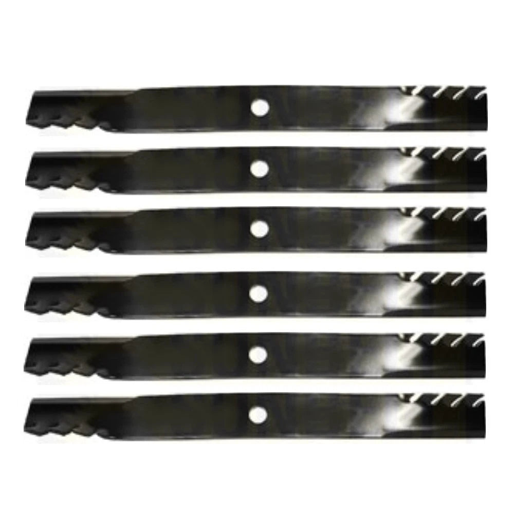 6X Toothed Mulching Blade for John Deere (Replaces AM101167)
