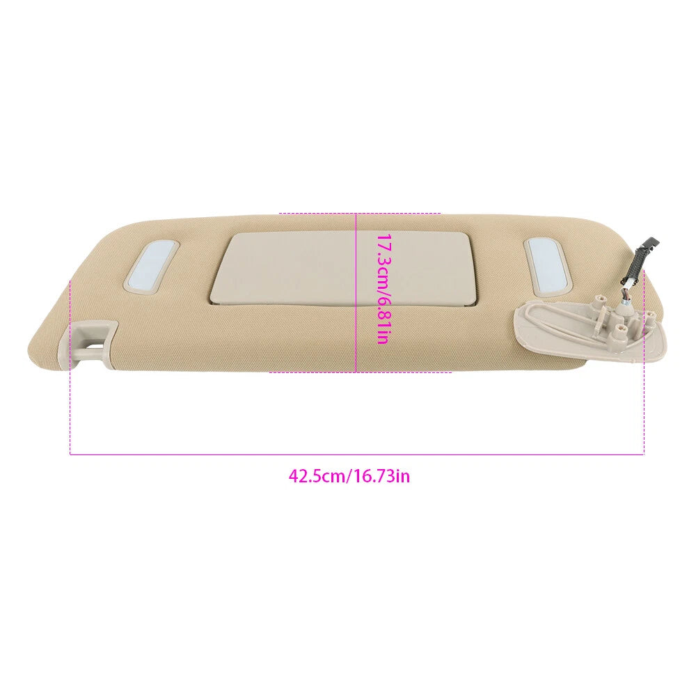 Driver Left Sun Visor Mirror for Silverado Tahoe Yukon Suburban (2007–2014)