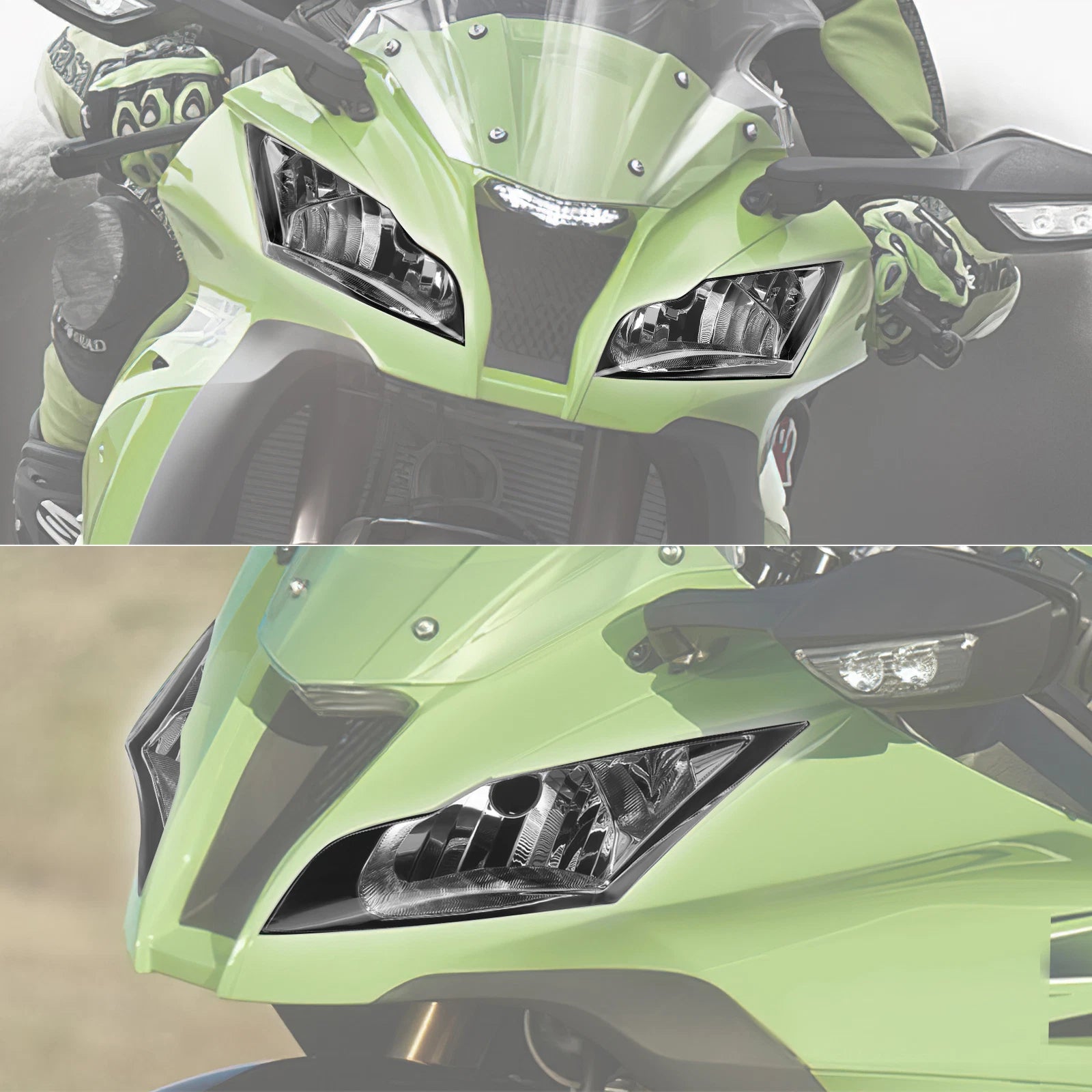 Front Headlight Assembly for Kawasaki Ninja ZX10R (2011–2015)