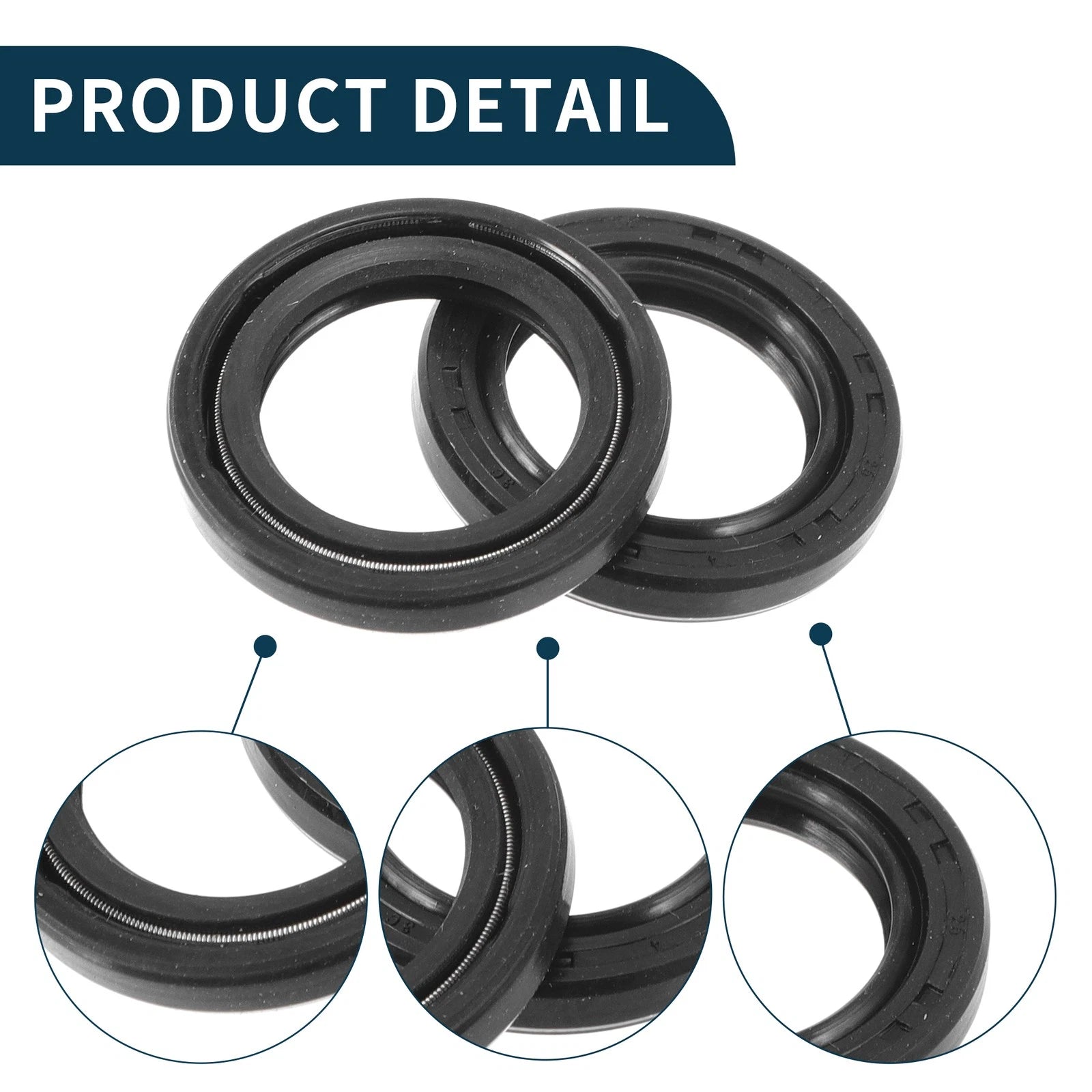 Set of 5 Oil Seal Rotary Shaft Seal NBR Rubber 17x25x4mm