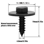 Hex Head Retainer Clips for BMW (2000–2023) 07147129160