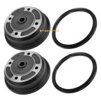 2X Rear Brake Drum Wheel Hub & Seal for Kawasaki Mule 3000 3010 (2001–2008)