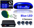 22mm Parking Voice Alarm Kit with 4 Sensors for Car Radar Display (AU)