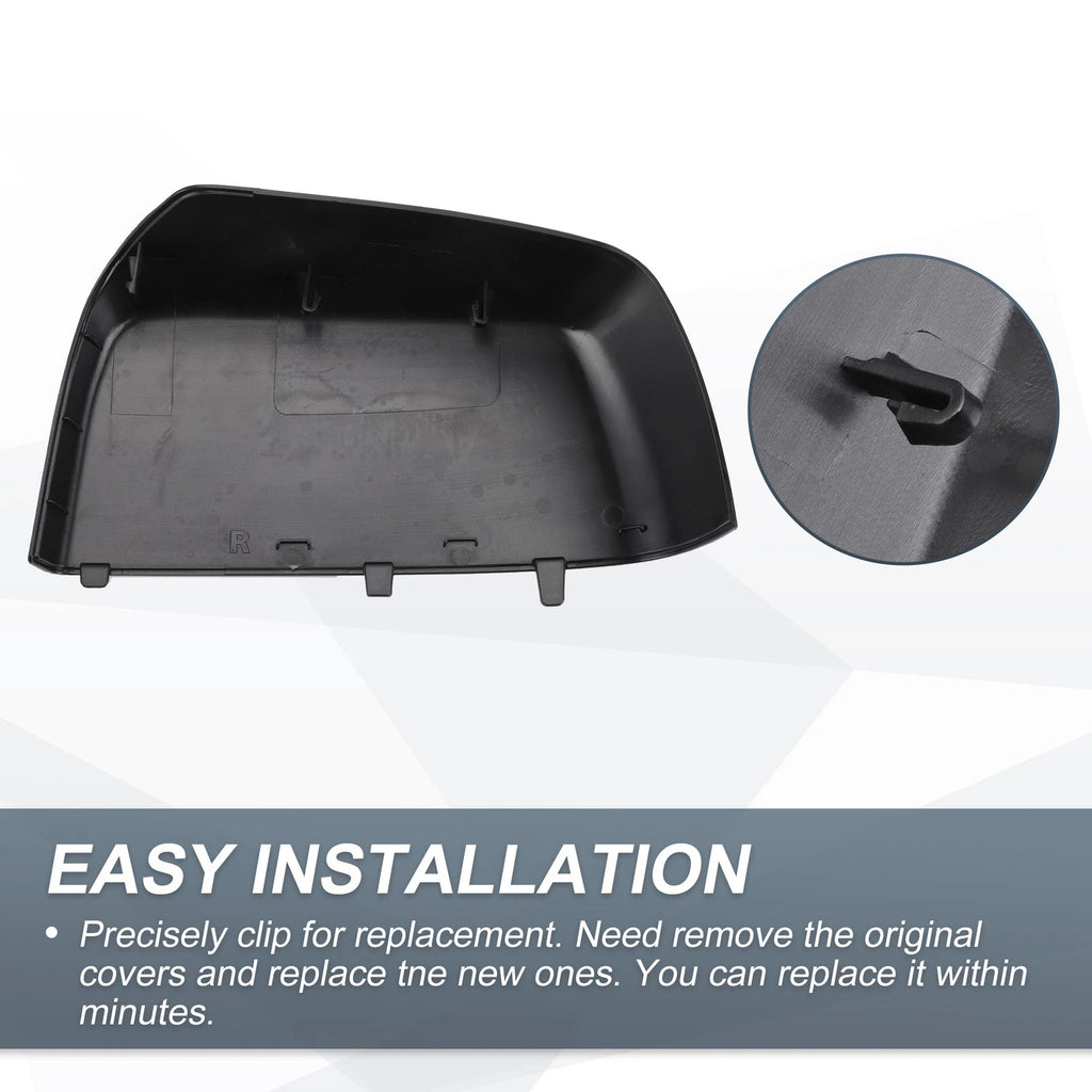 Right Side Rearview Mirror Cover Cap Gloss Black for Chevrolet Colorado (2015–2022)
