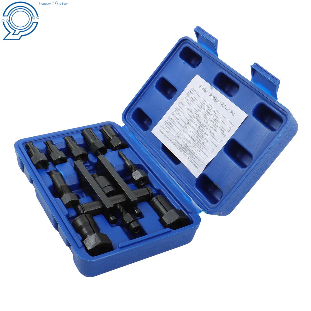 Set of 10 Motorbike Disassembly Tools Bearing Puller Double Jaw