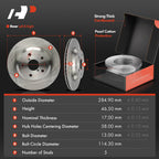 Rear Disc Brake Rotors & Ceramic Pads for Subaru Forester (2019–2021)