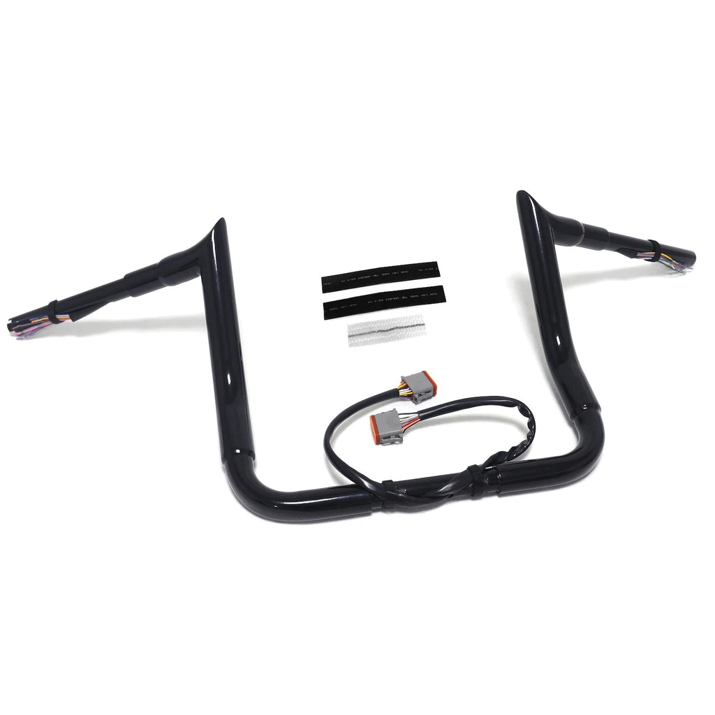 14" Prewired Pre-drilled Handlebar for Harley FLHT (1996–2006)