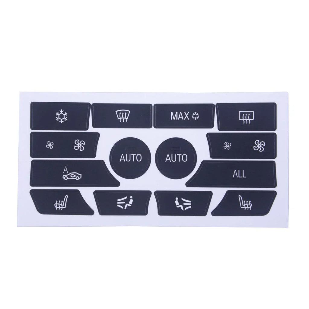 Dash Climate Control Panel Decal Kit for BMW 5 Series (2001-2006)