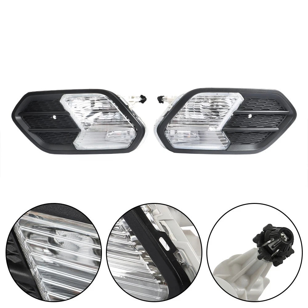 Bumper Fog Lights for Ford Escape (2017–2019) Driver + Passenger Side