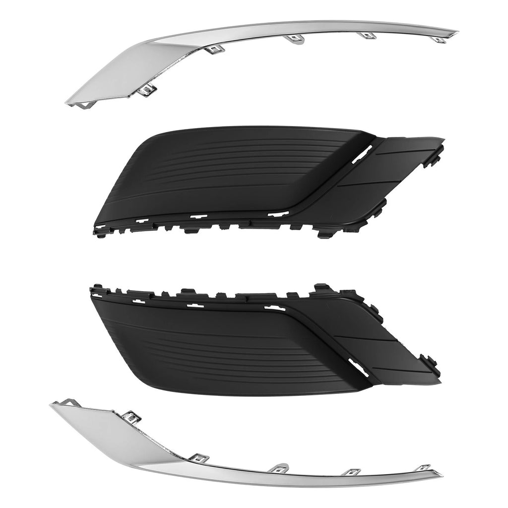 4X Front Bumper Fog Lamp Cover Bezel Trim for Ford Fusion (2017–2018) HS7Z17B814AA