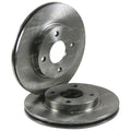 Front Disc Brake Rotors & Pads Set for Ford Fiesta WP WQ (2004 - 2008)