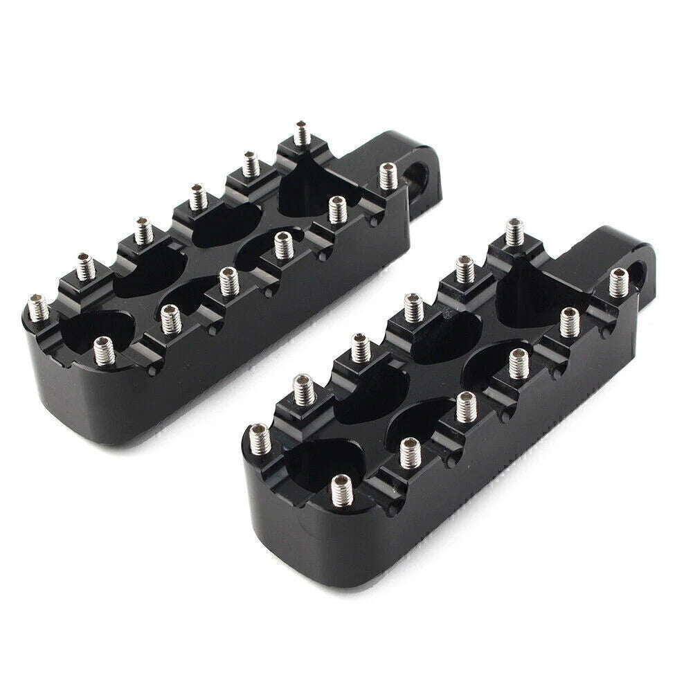 Black CNC Foot Pegs for Harley Dyna Wide Glide FXDWG FXDB FXDL FXDF (2006–2017)