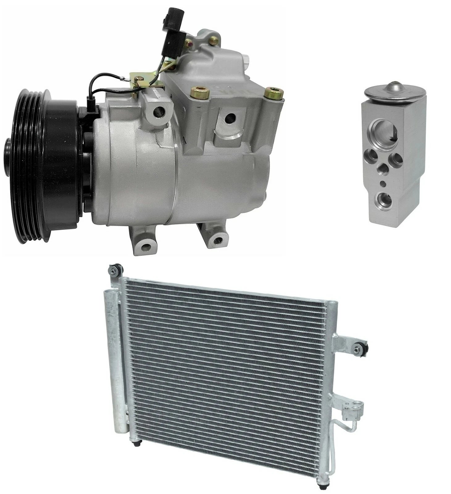 A/C Compressor Kit With Condenser for Hyundai Accent 1.5L (2000–2003)