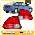 Set of 2 Tail Lights Assembly for Honda Civic (2009–2011) Red