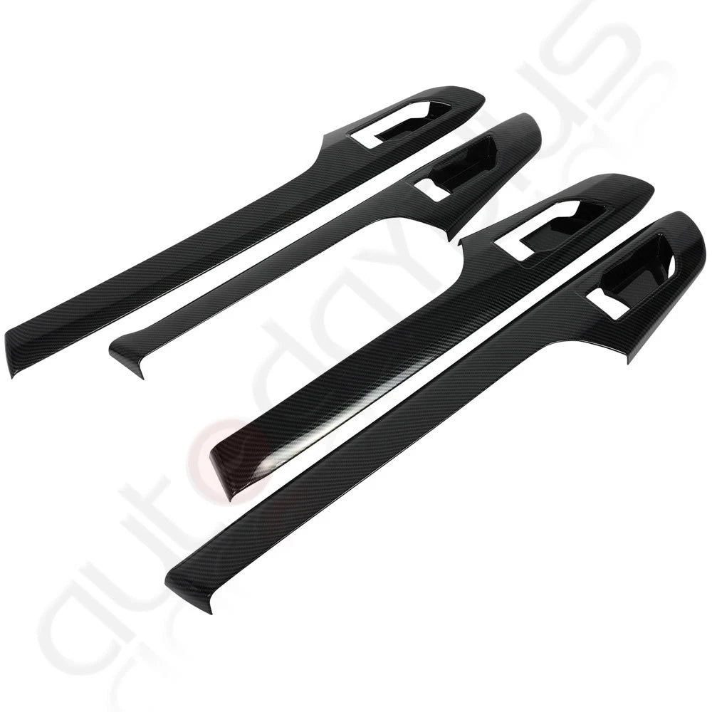 Inside Door Handle Molding Trim Cover for Toyota Highlander (2020–2022) Carbon Fiber