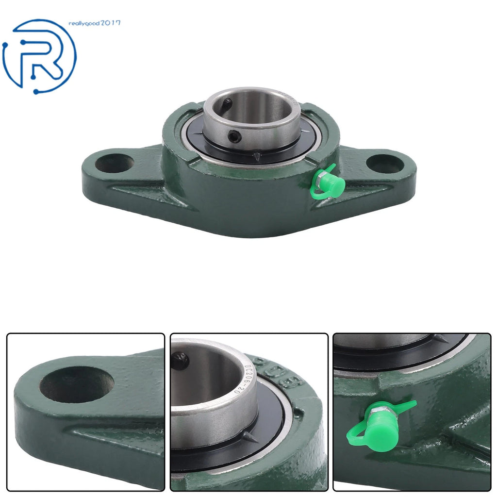 2X Pillow Block Bearings for UCFL206-20 (1-1/4" Bore)