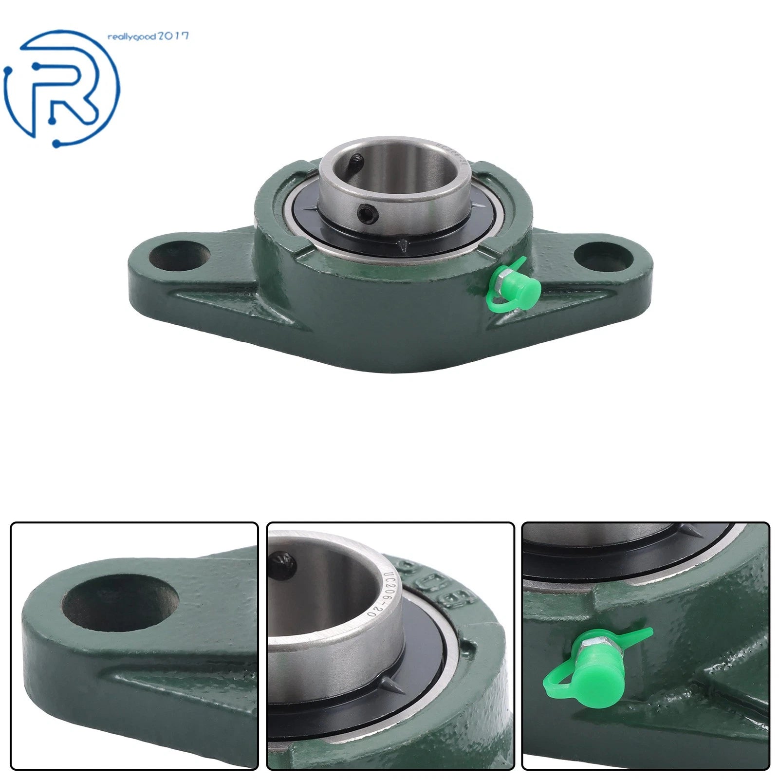 2X Pillow Block Bearings for UCFL206-20 (1-1/4" Bore)